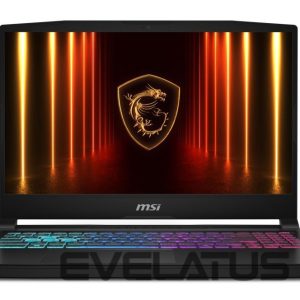 Laptop computer MSI  Notebook||Katana 15 HX B14WFK|CPU Intel® CoreT i7|i7-14650HX|15.6 "|1920 x 1080 pixels|RAM 16 GB|DDR5-SDRAM|SSD 1000 GB|Discrete graphics NVIDIA GeForce RTX 5060|8 GB|On-board graphics Yes|Numeric keypad Yes|OS installed Windows 11 Home|Colour Black|Weight 2.4 kg|5600 MHz|KATANA15HXB14WFK-845NL 