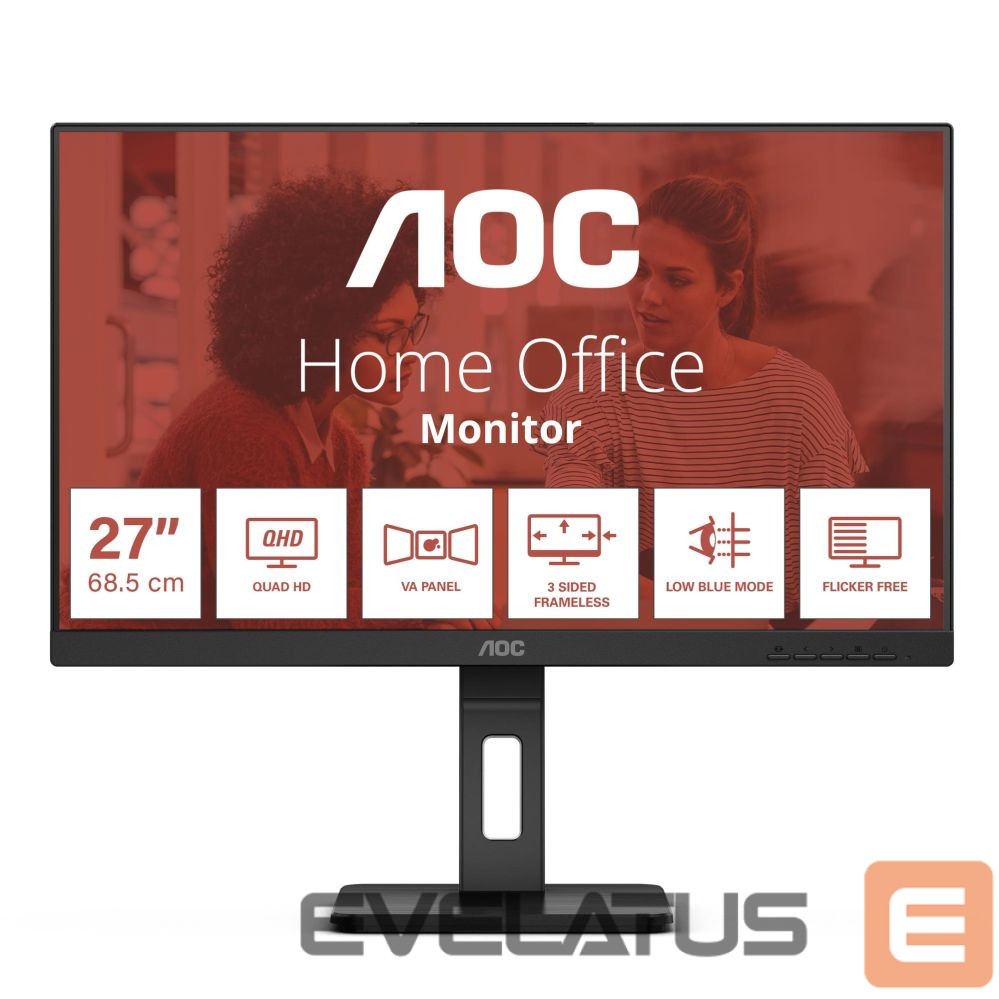 Monitor AOC LCD Monitor||27 "|2560 x 1440 pixels|Quad HD|Native aspect ratio 16:9|Flat|Q27E3UMF