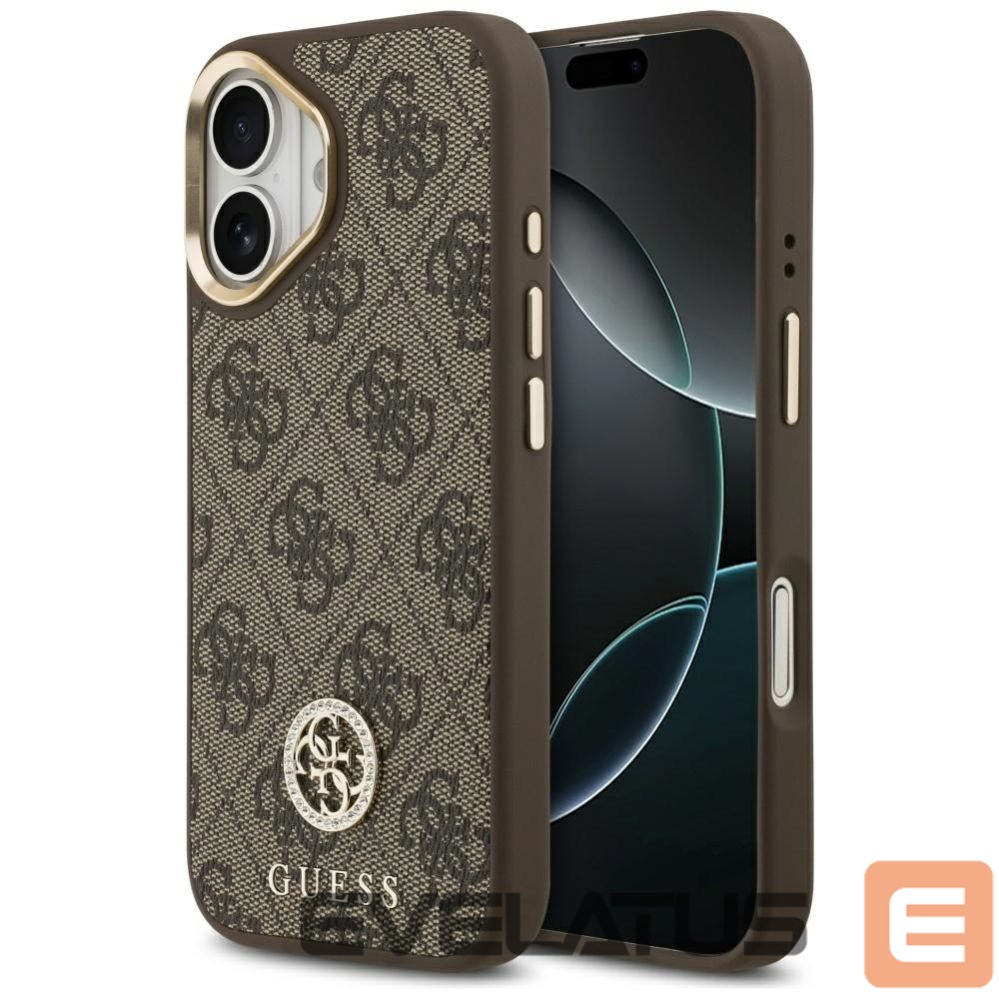 Other goods Guess Guess 4G Strass Logo MagSafe case for iPhone 17 - brown