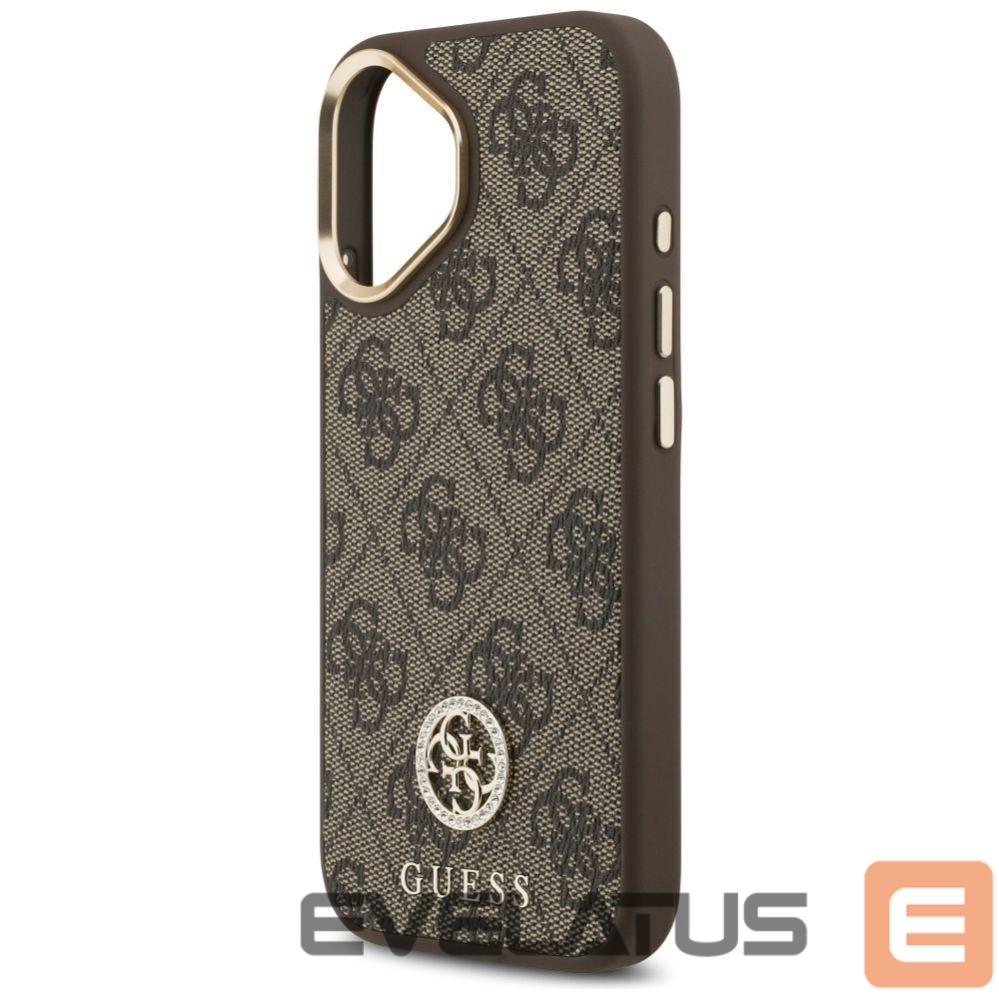 Other goods Guess Guess 4G Strass Logo MagSafe case for iPhone 17 - brown