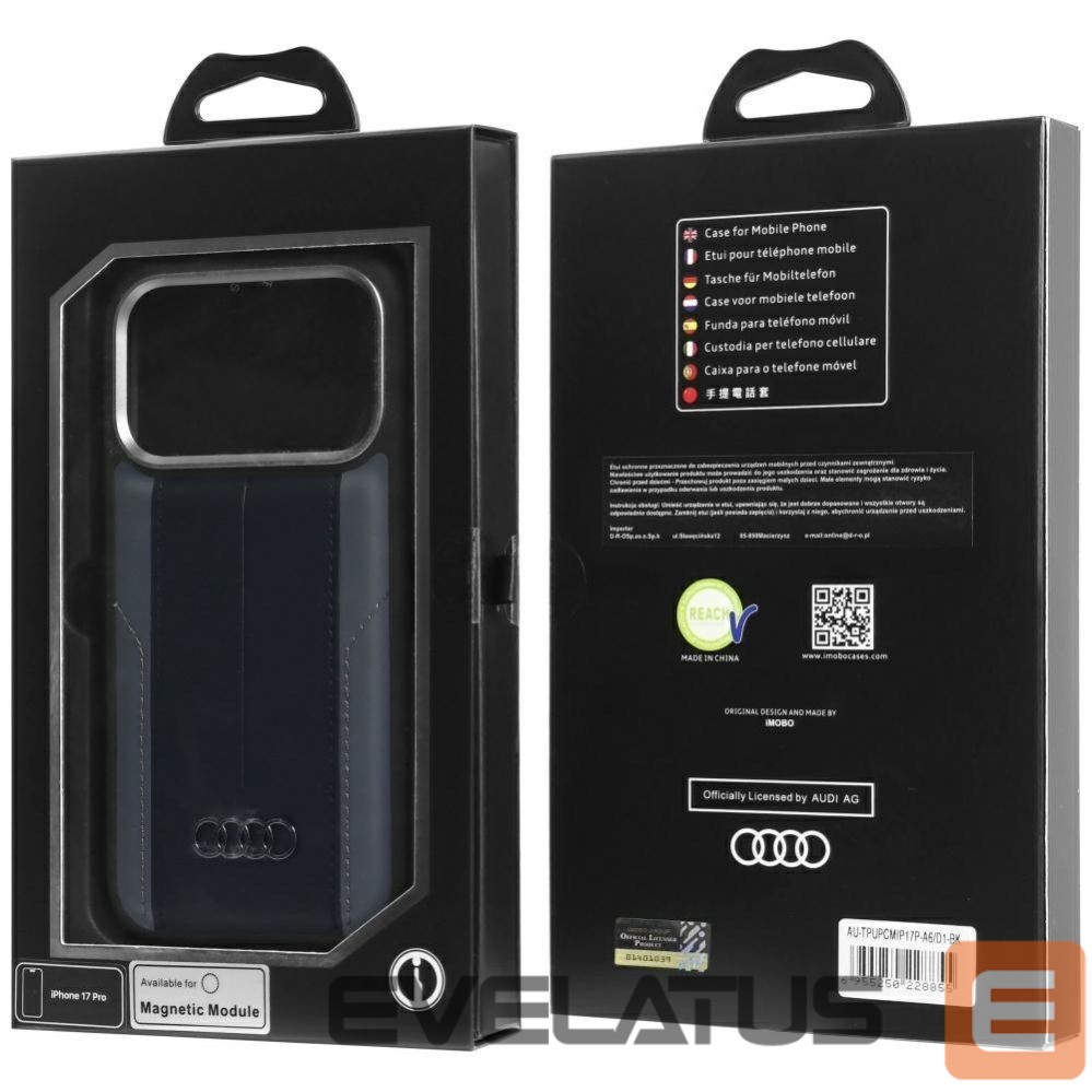 Other goods Audi Audi A6 Synthetic Leather MagSafe Case for iPhone 17 Pro - Black