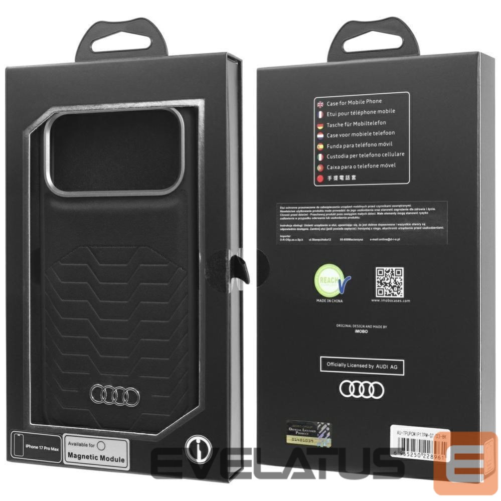Other goods Audi Audi GT Synthetic Leather MagSafe Case for iPhone 17 Pro Max - Black