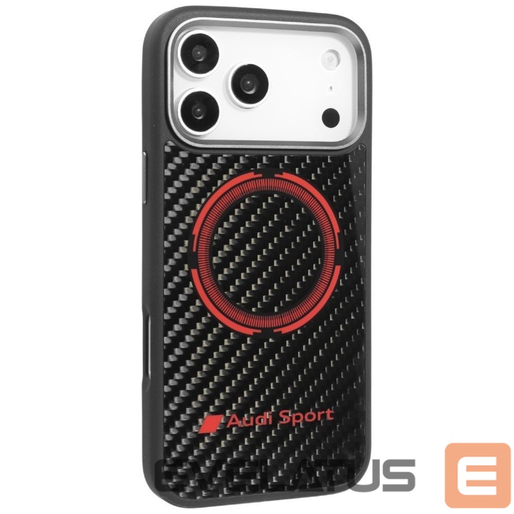Other goods Audi Audi RSQ Carbon Fiber Sport Red Circle MagSafe Case for iPhone 17 Pro Max - Black