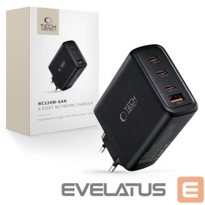 Other goods Tech-Protect  Tech-Protect NC120W-GAN 4-Port 120W Wall Charger - Black 