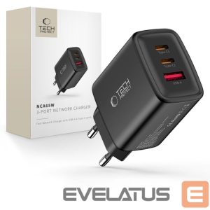 Other goods Tech-Protect  Tech-Protect NCA65W-GAN 3-Port 65W Wall Charger - Black 