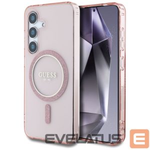 Other goods Guess  Guess Glitter Circle Classic Logo MagSafe Case for Samsung Galaxy S25 Pink 