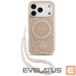 Other goods Guess  Guess IML Flowers Electro Pearl Strap MagSafe Case for iPhone 17 Pro - Pink 