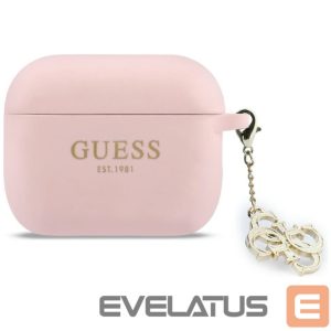 Back panel cover Guess  Guess Silicone 4G Charm Case for AirPods Pro 3 Pink 