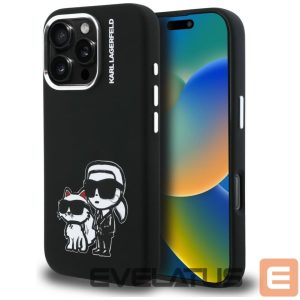 Other goods Karl Lagerfeld  Karl Lagerfeld Silicone Karl&Choupette Sketch MagSafe Case for iPhone 16 Pro Max - Black 