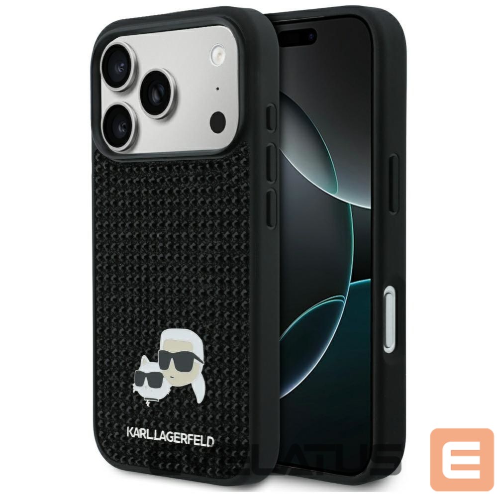 Other goods Karl Lagerfeld Karl Lagerfeld Rhinestones Karl&Choupette Pin Case for iPhone 17 Pro - Black