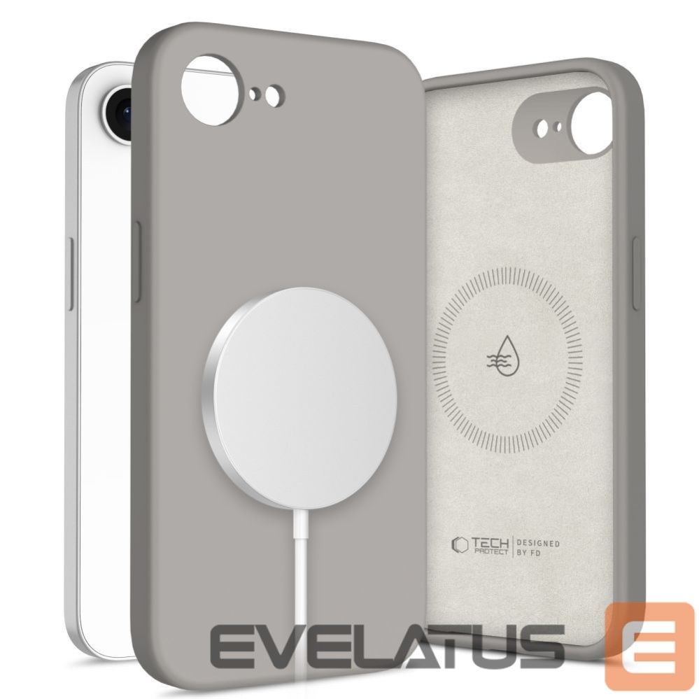 Other goods Tech-Protect Tech-Protect Silicone MagSafe Case for iPhone 16E / 17E - Gray