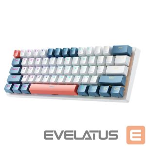 Computer keyboard Machenike  Machenike K500-B61 Wired Mechanical Gaming Keyboard with Backlight, Red Switch - White and Blue 
