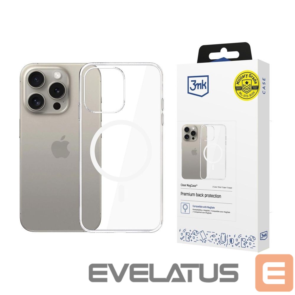 Other goods 3MK 3mk Clear MagCase Case for Apple iPhone 15 Pro Max - Transparent