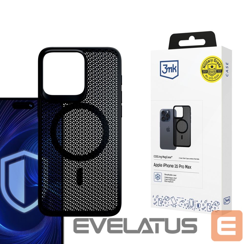 Other goods 3MK 3mk COOLing MagCase Case for Apple iPhone 16 Pro Max - Black