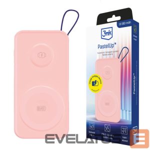 Other goods 3MK  Powerbank 3mk PastelUp 10,000mAh 22.5W USB 1A1C - pink 