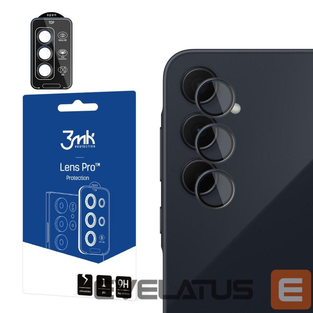 Other goods 3MK Tempered Glass for Camera Lens 3mk Lens Protection Pro Black for Samsung Galaxy A35 5G