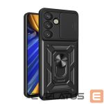 Other goods Hurtel  Hybrid Armor Camshield with Camera Cover and Metal Ring for Samsung Galaxy S25 - Black 