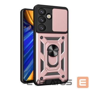 Other goods Hurtel  Hybrid Armor Camshield with Camera Cover and Metal Ring for Samsung Galaxy S25 - Pink 
