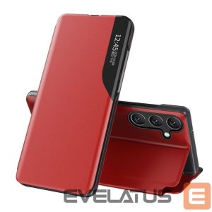 Other goods Hurtel  Eco Leather View Case for Samsung Galaxy S25+ with flap and stand - red 