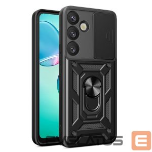 Other goods Hurtel  Hybrid Armor Camshield with Camera Cover and Metal Ring for Samsung Galaxy S25+ - Black 