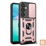 Other goods Hurtel  Hybrid Armor Camshield with Camera Cover and Metal Ring for Samsung Galaxy S25+ - Pink 