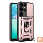 Other goods Hurtel  Hybrid Armor Camshield with Camera Cover and Metal Ring for Samsung Galaxy S25 Ultra - Pink 