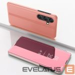 Other goods Hurtel  Clear View Case for Samsung Galaxy S24 FE Cover with Flip - Pink 