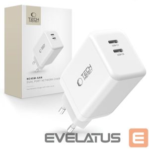 Other goods Tech-Protect  Tech-Protect NC45W-GAN 2-PORT PD45W Charger - White 