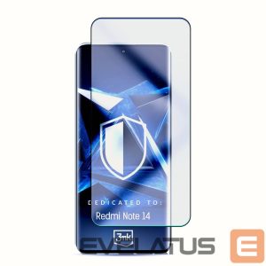 Other goods 3MK  Tempered glass 3mk HardGlass Max Lite Black for Xiaomi Redmi Note 14 5G 