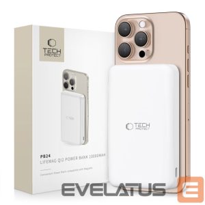 Other goods Tech-Protect  Powerbank Tech-Protect PB24 LifeMag QI2 MagSafe 10000 mAh - white 