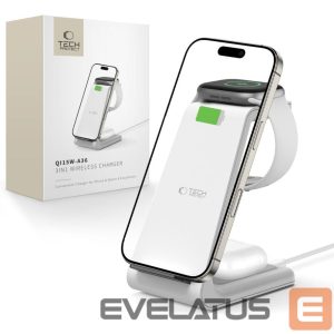Other goods Tech-Protect  Tech-Protect QI15W-A36 3in1 Charging Station for Apple - White 