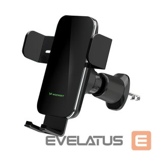 Auto holder Wozinsky  Wozinsky WEDZ-3Y8S clamp car holder with 15W inductive charger for phone on the air vent - black 