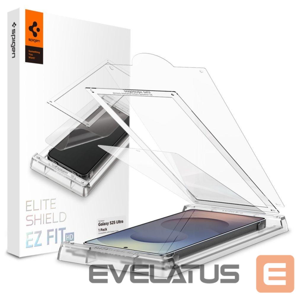 Other goods Spigen Spigen Elite Shield EZ FIT Hybrid Glass for Samsung Galaxy S25 Ultra - Transparent