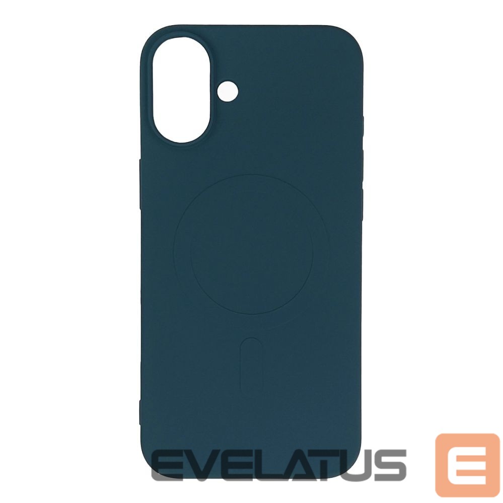 Back panel cover Hurtel Liquid Silicone Case with MagSafe for iPhone 16e - Blue