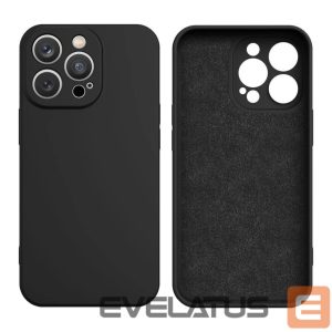Back panel cover Hurtel  Silicone Case for Samsung Galaxy A56 5G - Black 