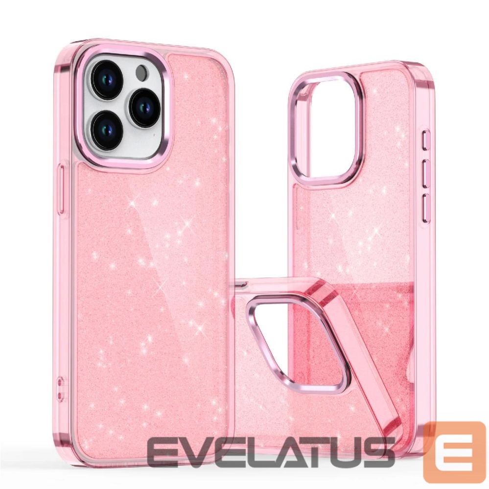 Back panel cover Hurtel Glitter Case for Samsung Galaxy S25 Edge - Pink