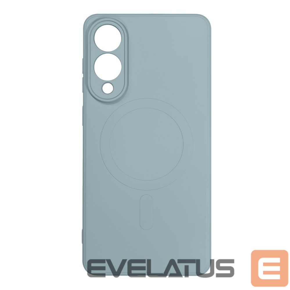 Back panel cover Hurtel Liquid Silicone Case with MagSafe for Samsung Galaxy S25 Edge - light blue