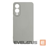 Back panel cover Hurtel  Liquid Silicone Case with MagSafe for Samsung Galaxy S25 Edge - Gray 