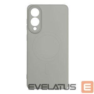 Back panel cover Hurtel  Liquid Silicone Case with MagSafe for Samsung Galaxy S25 Edge - Gray 