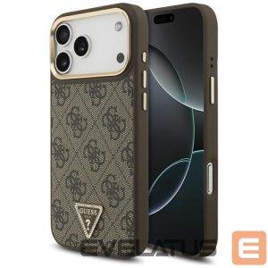 Other goods Guess  Guess 4G Triangle Logo MagSafe Case for iPhone 17 Pro Max - Brown & Gold 
