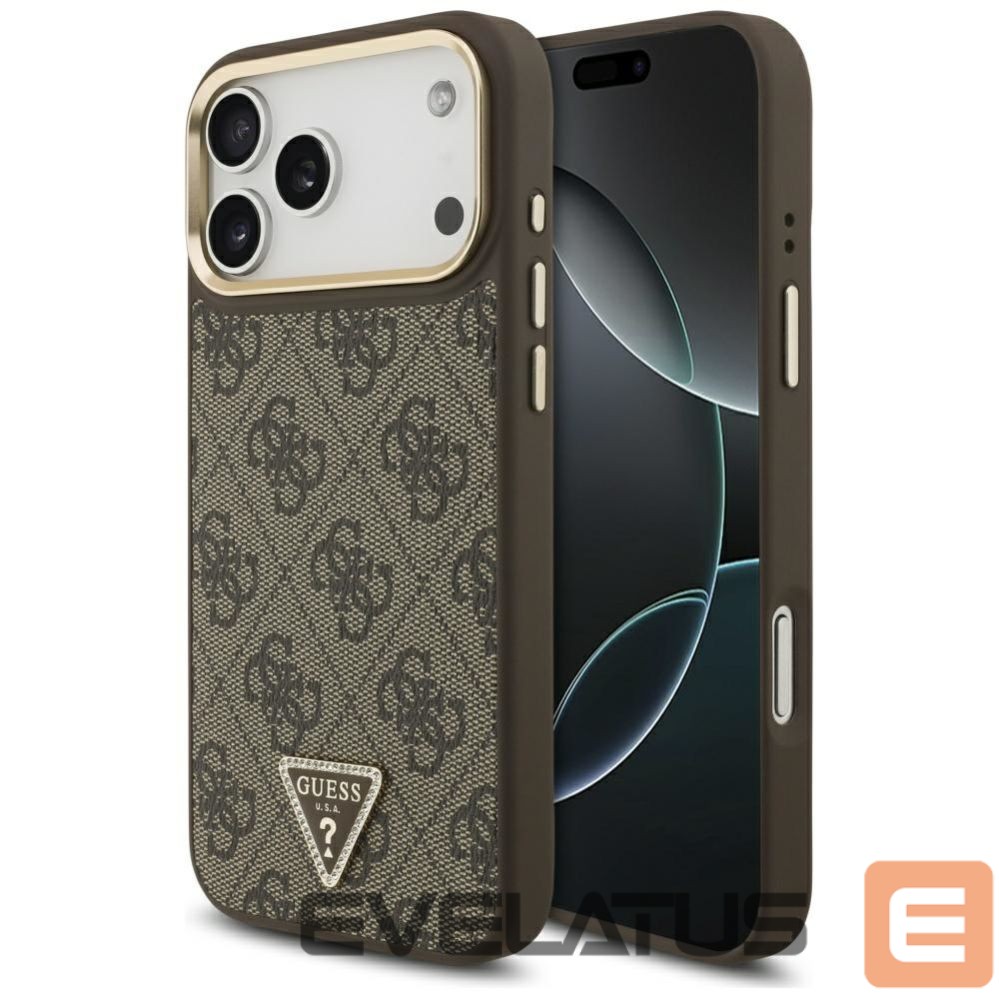 Other goods Guess Guess 4G Triangle Logo MagSafe Case for iPhone 17 Pro Max - Brown & Gold