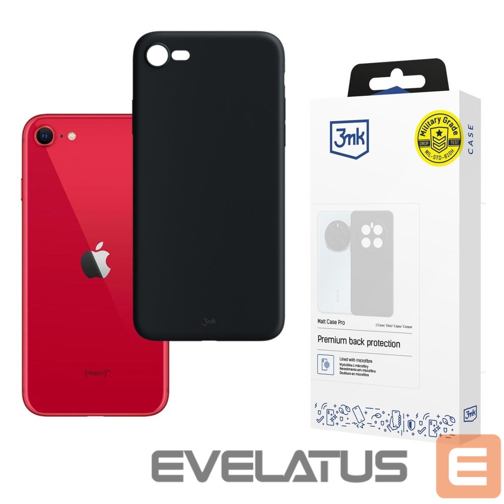 Other goods 3MK 3mk Matt Case Pro for Apple iPhone SE 2022 - matte black