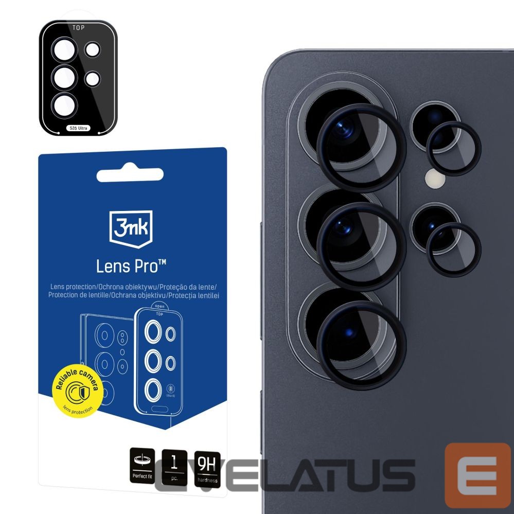 Other goods 3MK 3mk Lens Protection Pro Black Hybrid Glass for the Camera Lens on the Samsung Galaxy S26 Ultra
