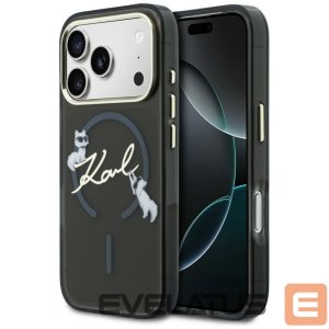 Other goods Karl Lagerfeld  Karl Lagerfeld IML Choupettes Karl Script Logo MagSafe Case for iPhone 17 Pro - Black 