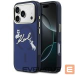 Back panel cover Karl Lagerfeld  Karl Lagerfeld IML Choupettes Karl Script Logo MagSafe Case for iPhone 17 Pro - Blue 