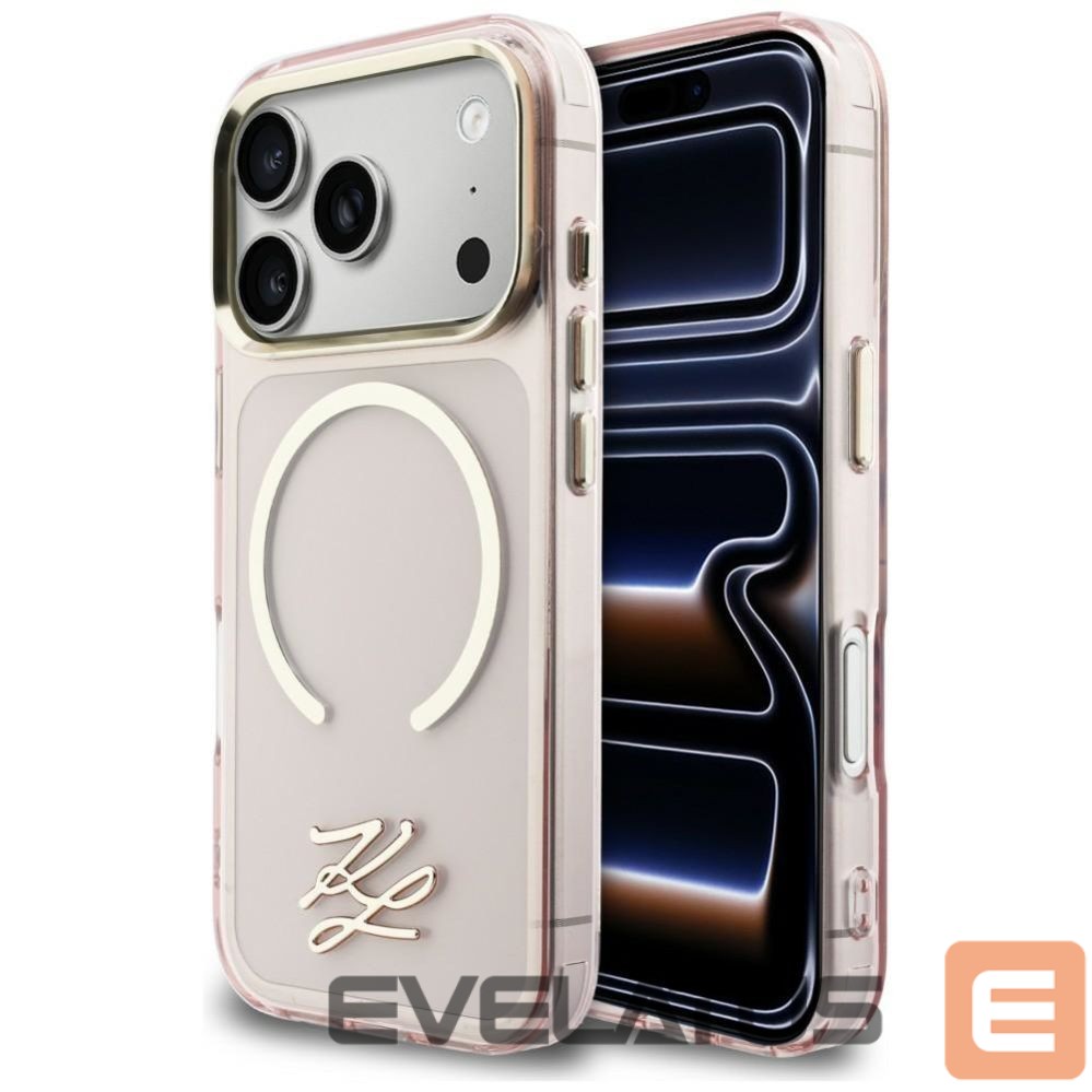 Other goods Karl Lagerfeld Karl Lagerfeld IML KL Script Logo MagSafe Case for iPhone 17 Pro Max - Pink