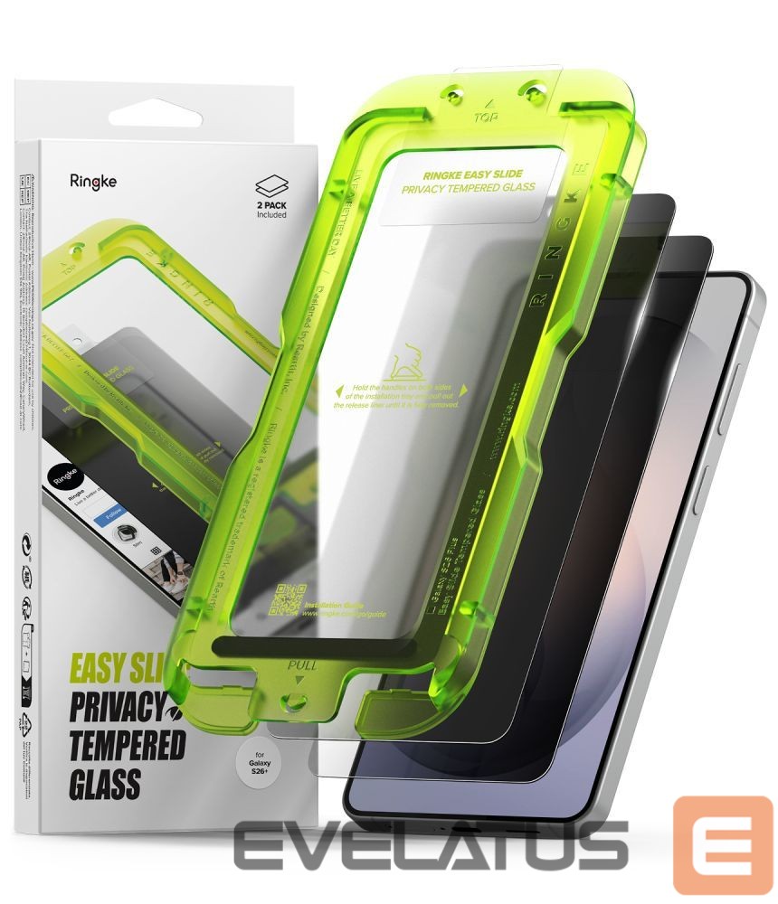 Other goods Ringke Ringke Easy Slide Privacy 2-Pack Tempered Glass for Samsung Galaxy S26+
