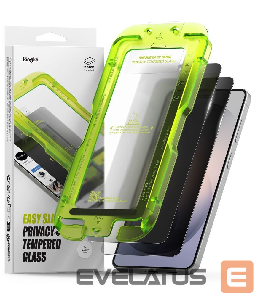 Other goods Ringke Ringke Easy Slide Privacy Tempered Glass 2-Pack for Samsung Galaxy S26