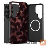 Back panel cover Tech-Protect  Tech-Protect Lamano MagSafe Case for Samsung Galaxy S26 Ultra - Brown and Black 
