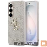 Back panel cover Guess  Guess 4G Big Metal Logo Case for Samsung Galaxy S26 - Pink 